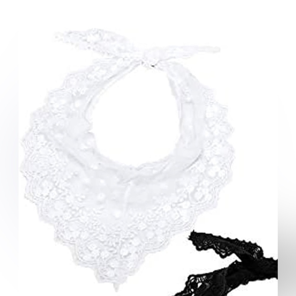 White Lace Rectangular Scarf